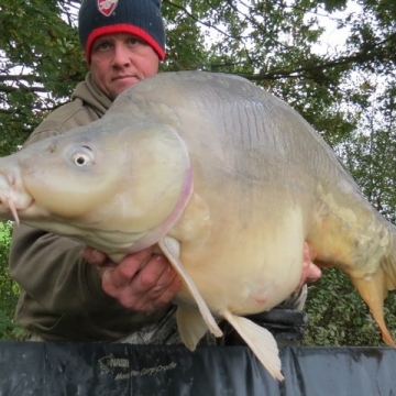 Carp (38lbs 8oz ) caught by Darren Palmer at  France.