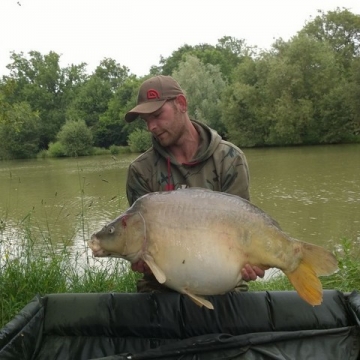 Carp (38lbs 0oz ) caught by Darren Smith at  France.