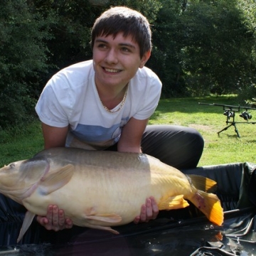 Carp (42lbs 7oz ) caught by David Burn at  France.