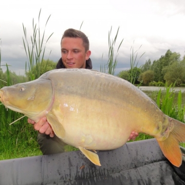 Carp (36lbs 8oz ) caught by James Anderson at  France.