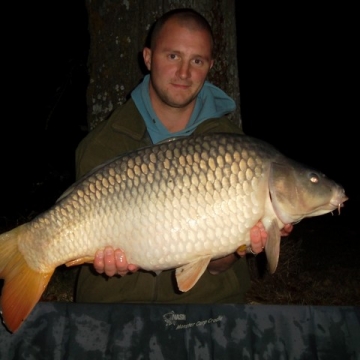 Carp (24lbs 12oz ) caught by Jamie Stitt at  France.