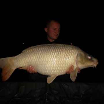 Carp (26lbs 10oz ) caught by Jamie Stitt at  France.