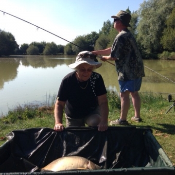 Carp (30lbs 2oz ) caught by Jenny Meider at  France.