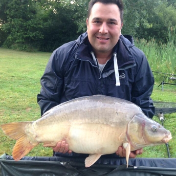 Carp (30lbs 3oz ) caught by John Bedi at  France.