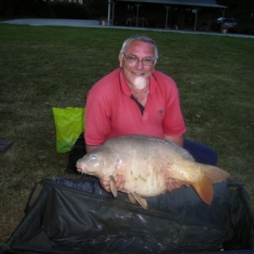 Carp (35lbs 4oz ) caught by John Mutton at  France.