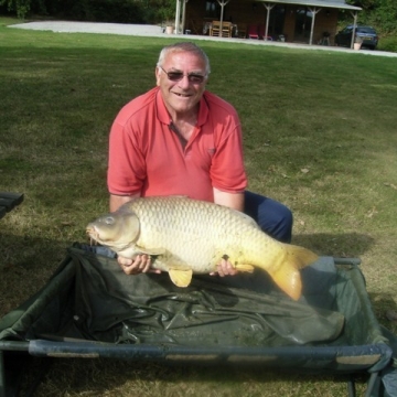 Carp (38lbs 8oz ) caught by John Mutton at  France.