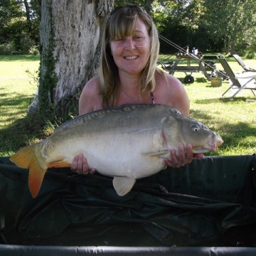 Carp (26lbs 4oz ) caught by Julie Talbot at  France.