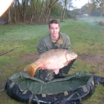 Carp (34lbs 4oz ) caught by Kerry at  France.