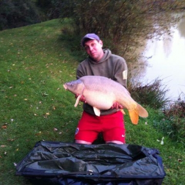 Carp (24lbs 4oz ) caught by Kirk Bullen at  France.