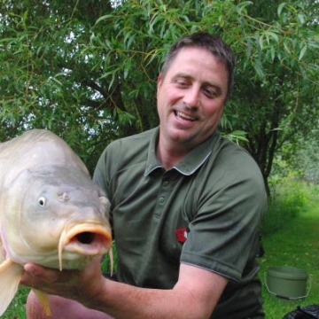 Carp (28lbs 6oz ) caught by Les at  France.