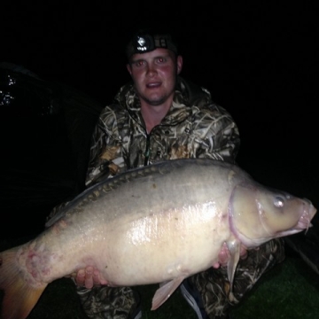 Carp (31lbs 6oz ) caught by Luke Faith at  France.