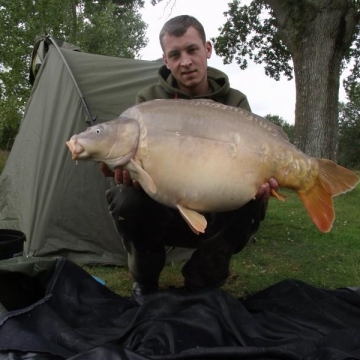 Carp (38lbs 0oz ) caught by Martin Brighton at  France.