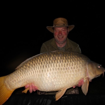 Carp (38lbs 0oz ) caught by Mick Haynes (PB) at  France.