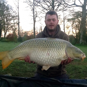 Carp (46lbs 0oz ) caught by Mike Hiscock new PB at  France.