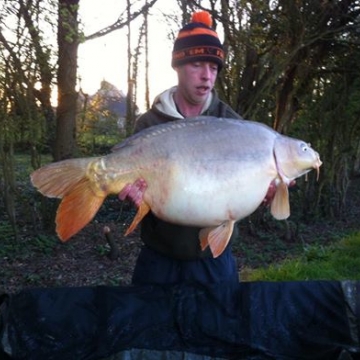 Carp (38lbs 9oz ) caught by Norris Creamfields new PB at  France.