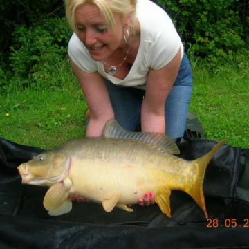 Carp (24lbs 7oz ) caught by Paula Presneil at  France.