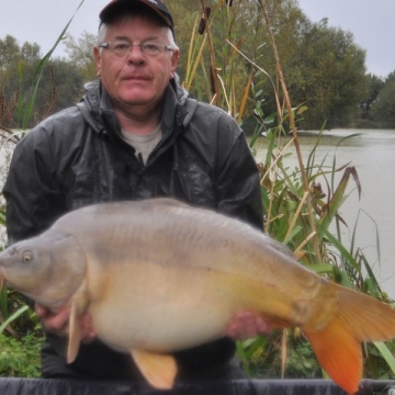 Carp (36lbs 10oz ) caught by Phil Calladine at  France.