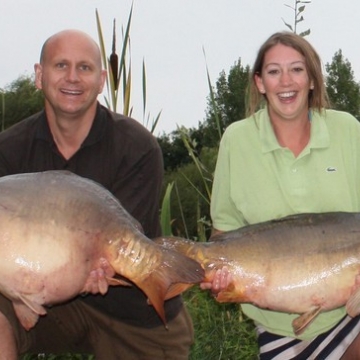 Carp (34lbs 8oz ) caught by Phil Spenceley at  France.