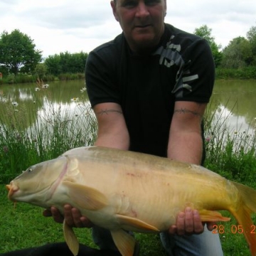 Carp (22lbs 4oz ) caught by Shaun Presneil at  France.