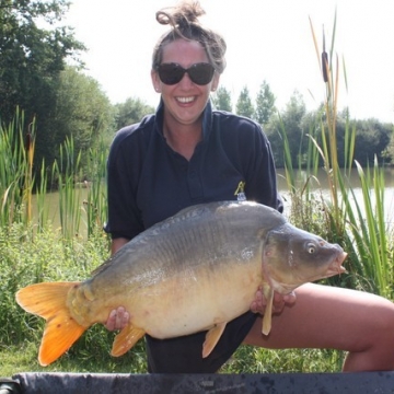 Carp (30lbs 8oz ) caught by Stephanie Weaver at  France.