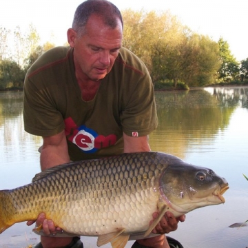 Carp (32lbs 8oz ) caught by Stephen Eastwood at  France.