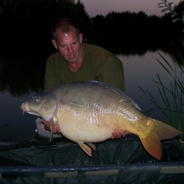 Carp (40lbs 6oz ) caught by Stephen Eastwood at  France.