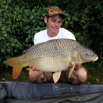 Carp (28lbs 0oz ) caught by Steve Lane at  France.