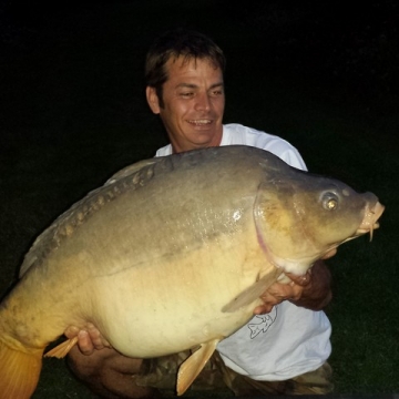 Carp (38lbs 0oz ) caught by Steve Lane at  France.