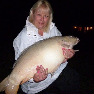 Carp (30lbs 7oz ) caught by Sue Riches at  France.