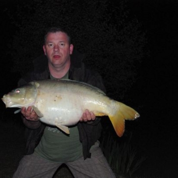 Carp (24lbs 8oz ) caught by Tony Allum at  France.