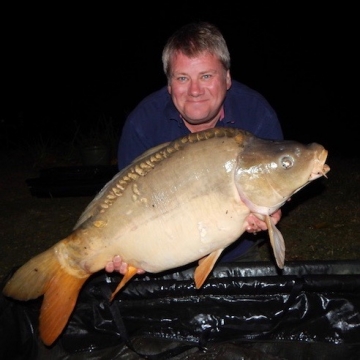 Carp (34lbs 12oz ) caught by Gary Lockyer at  France.