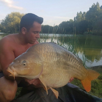 Carp (34lbs 12oz ) caught by James Anderson at  France.