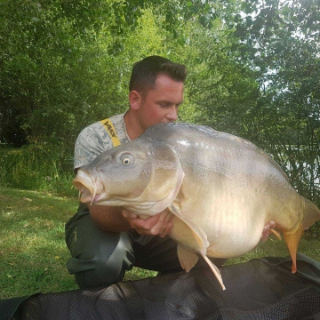 Carp (39lbs 12oz ) caught by James Anderson at  France.