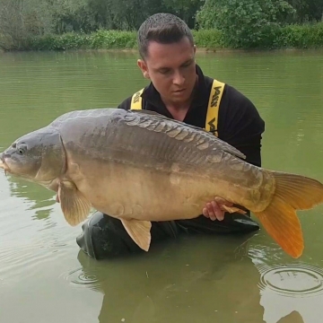 Carp (40lbs 12oz ) caught by James Anderson at  France.