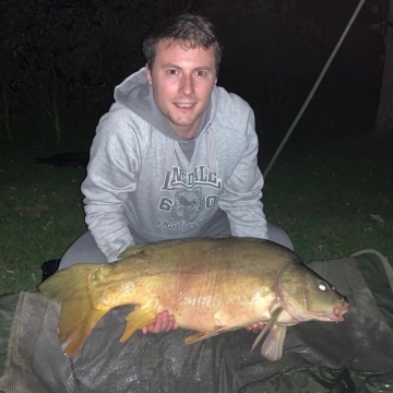 Carp (22lbs 8oz ) caught by Jamie Butler at  France.