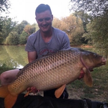 Carp (35lbs 11oz ) caught by Luke Faith at  France.