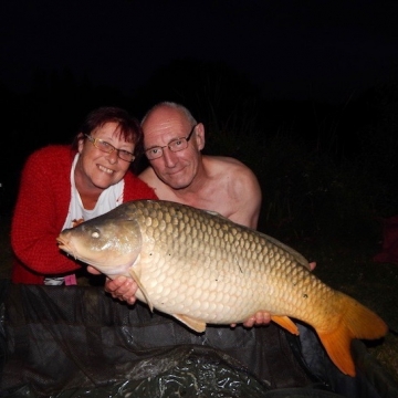 Carp (36lbs 12oz ) caught by Mags Burgess at  France.
