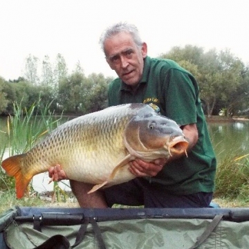 Carp (43lbs 10oz ) caught by Paul Jeive (PB) at  France.