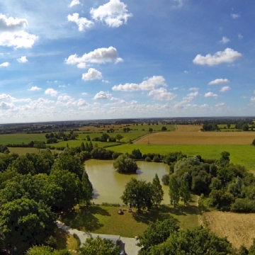 Oakview Lake aerial view