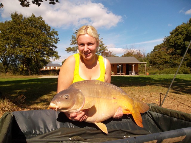 Amy's first 40 of the session at 40lb 4oz